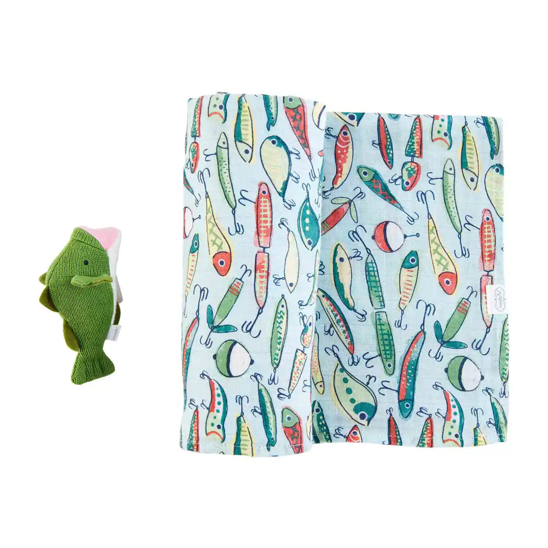 FISHING LURE SWADDLE AND RATTLE