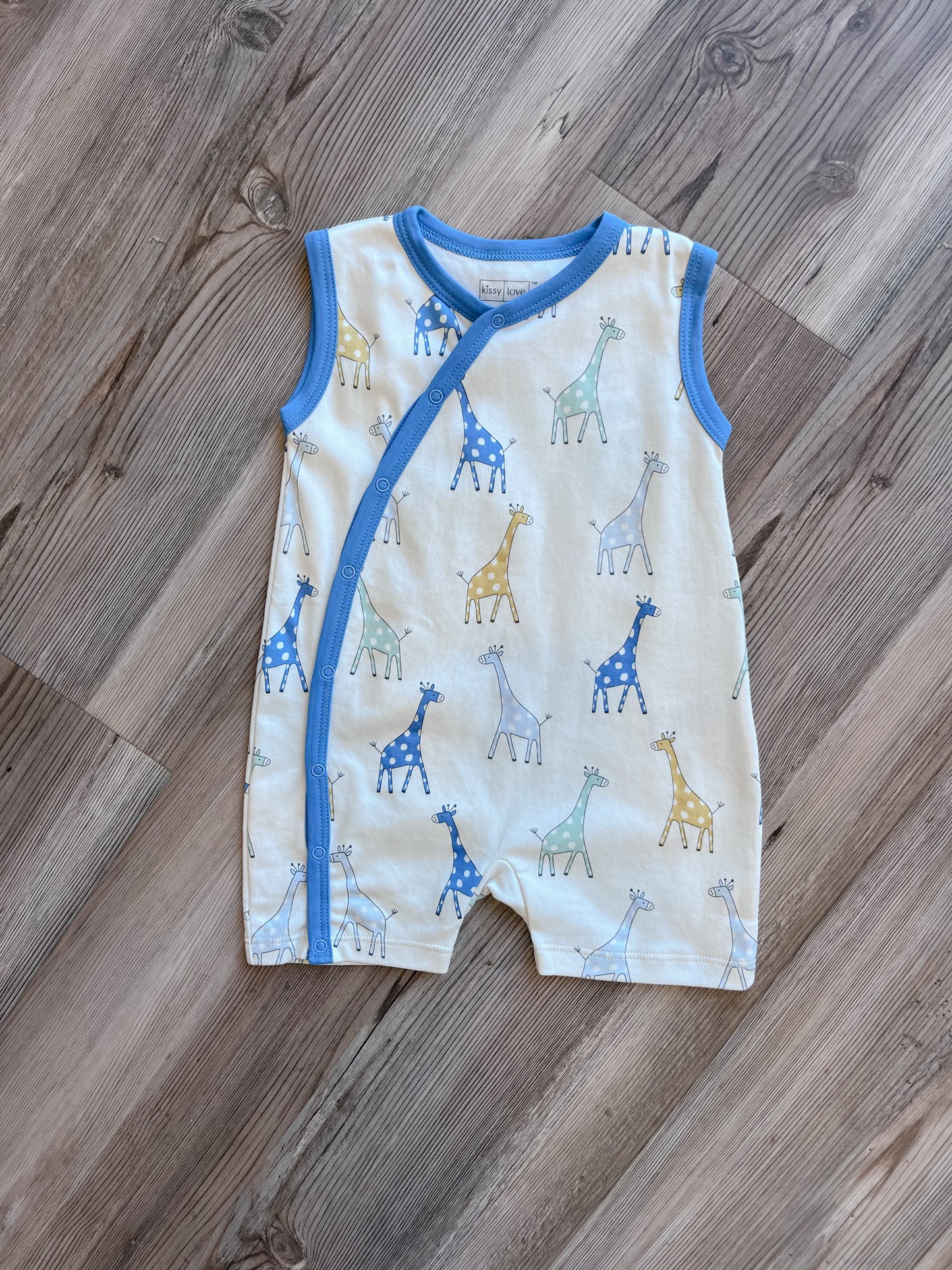 GIRAFFE FRIENDS SLEEVELESS PLAYSUIT