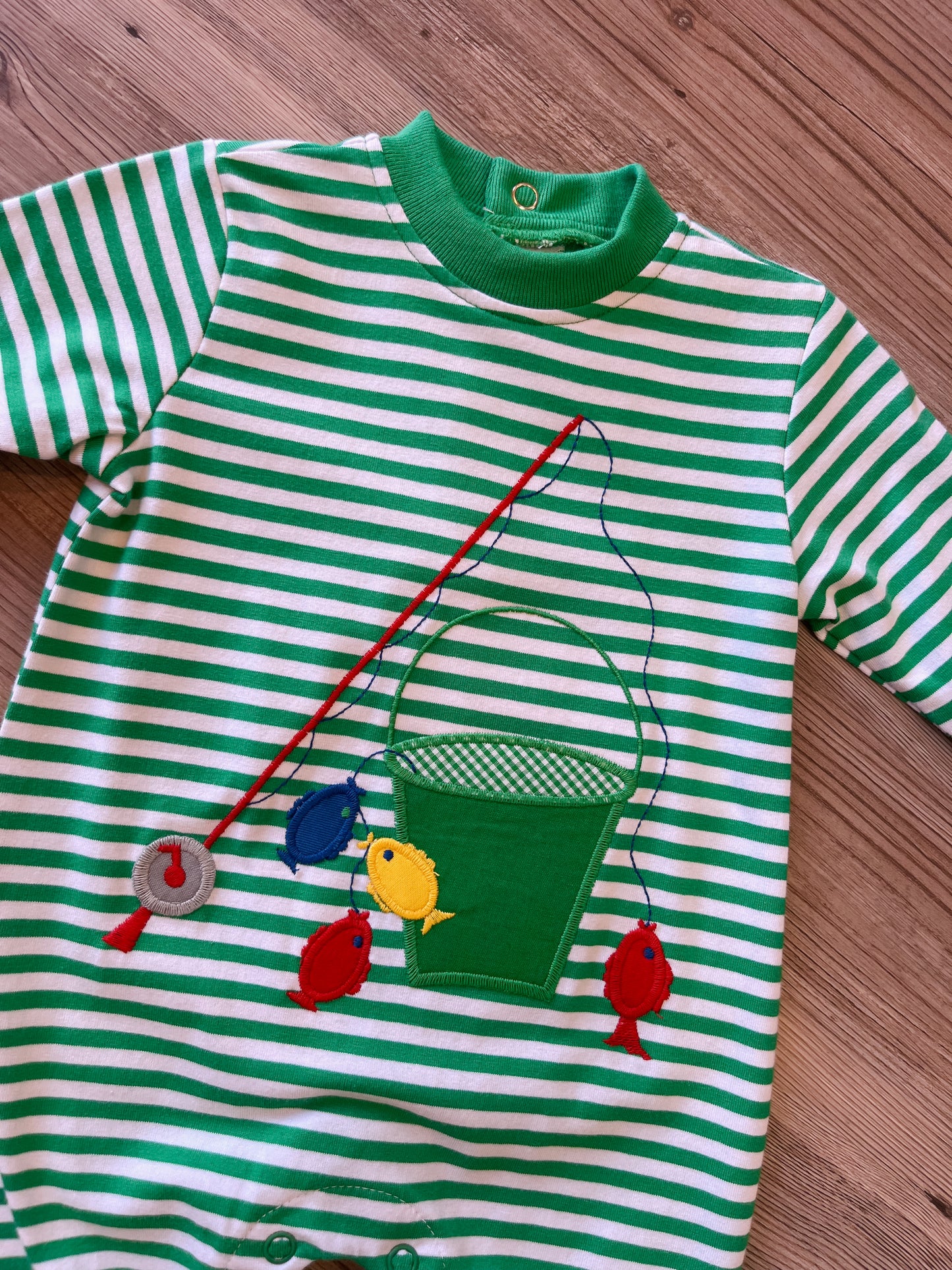 FISHING BUCKET KNIT ROMPER