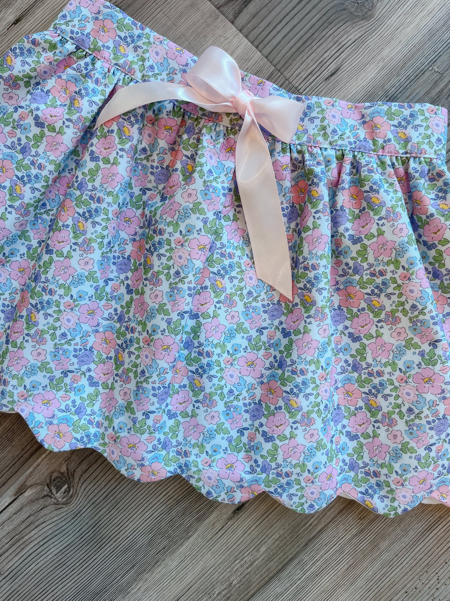 SUSIE FLORAL SCALLOP SKIRT
