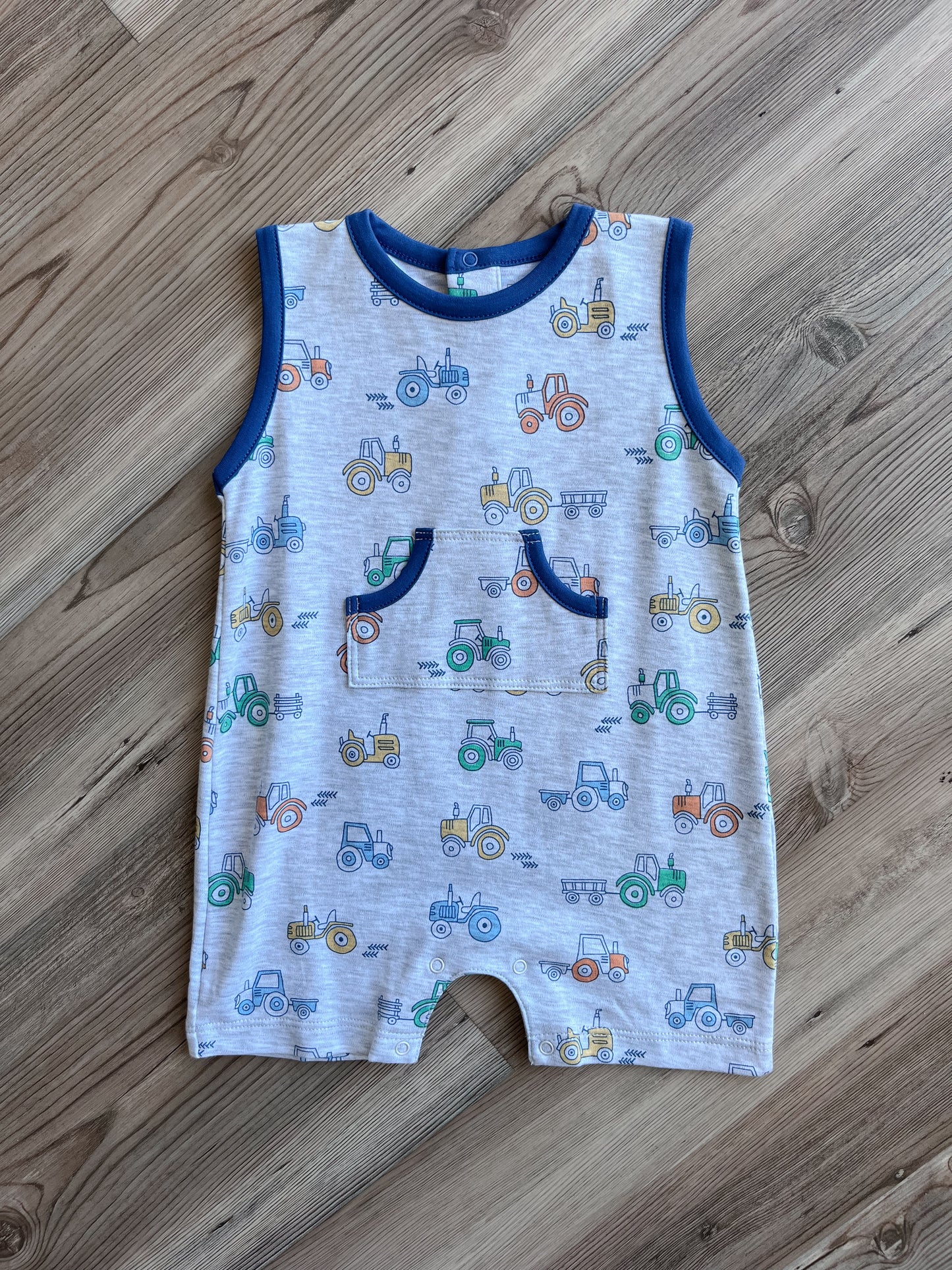 SLEEVELESS TRACTOR PLAYSUIT