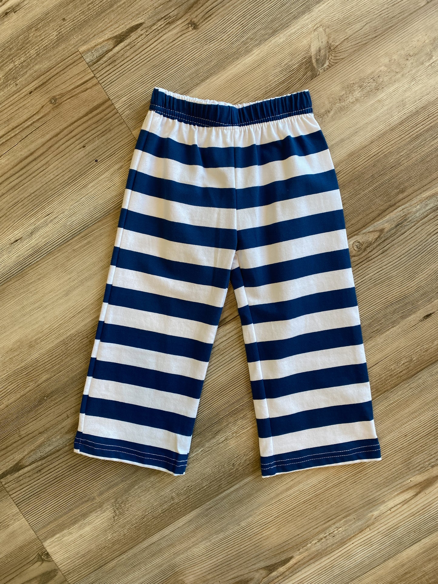NAVY AND WHITE PANTS