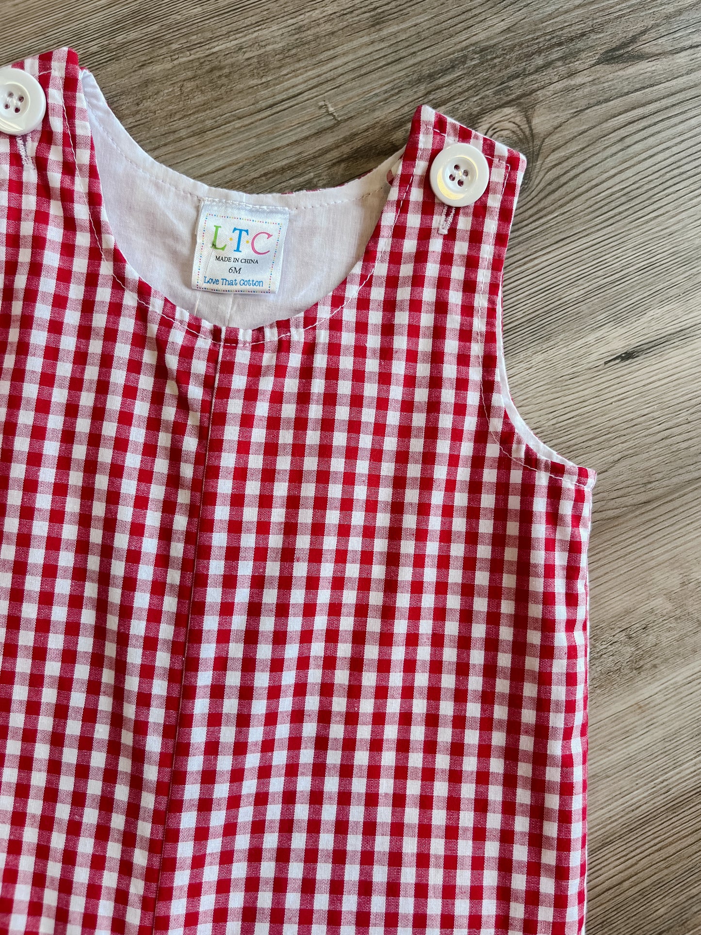 RED GINGHAM LONGALL