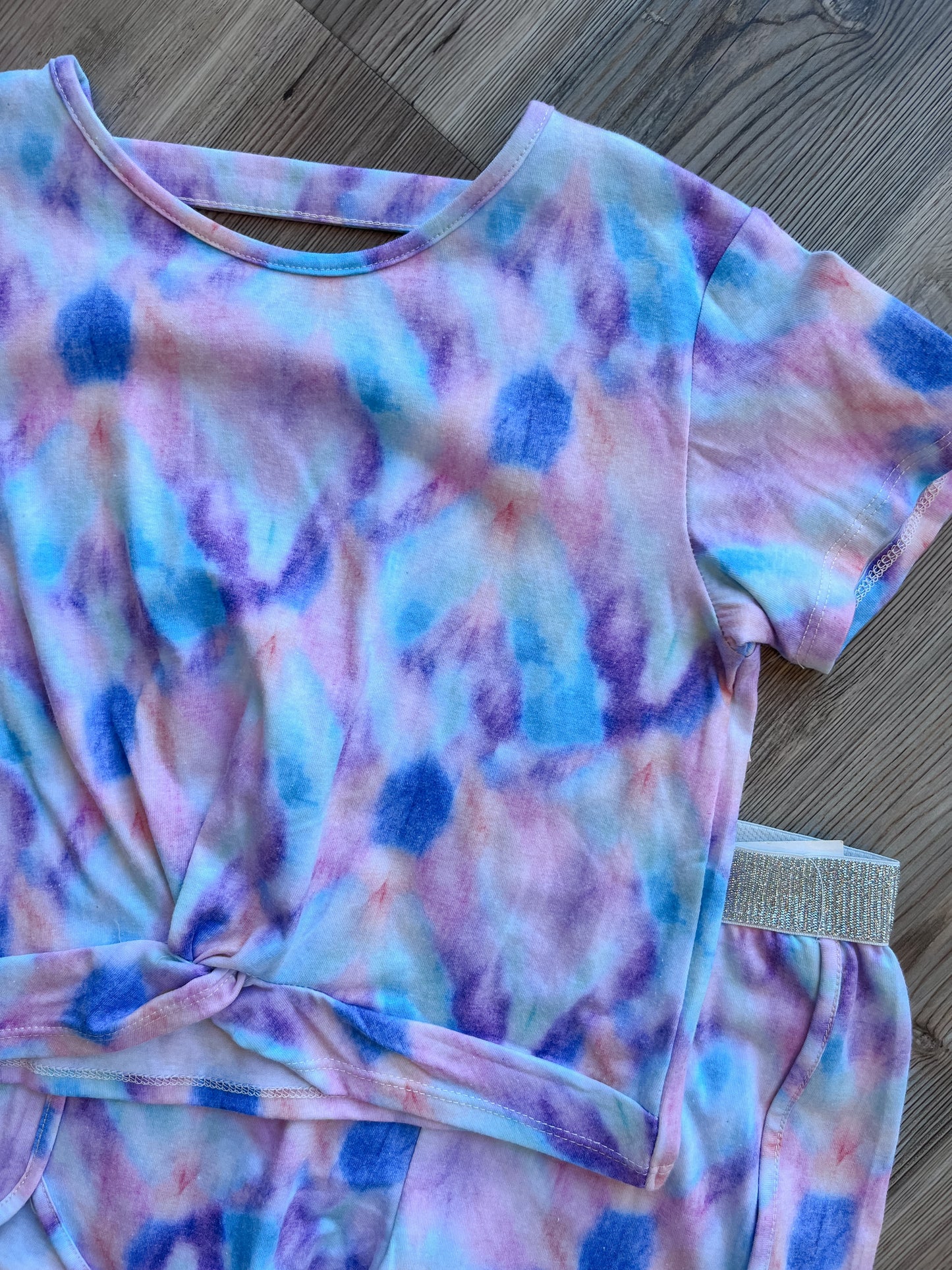 PASTEL TIE DYE SHORT AND TEE SET