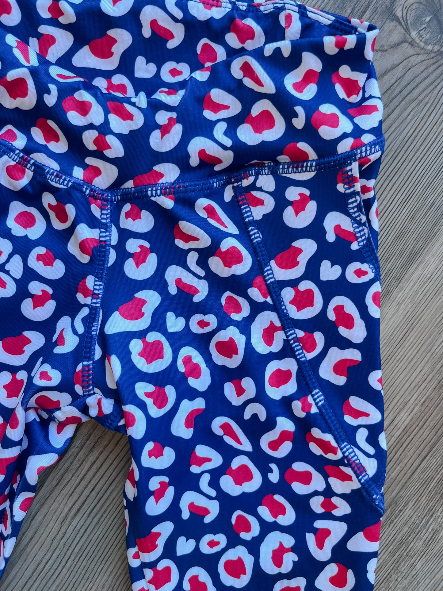 BLUE LEOPARD LEGGINGS