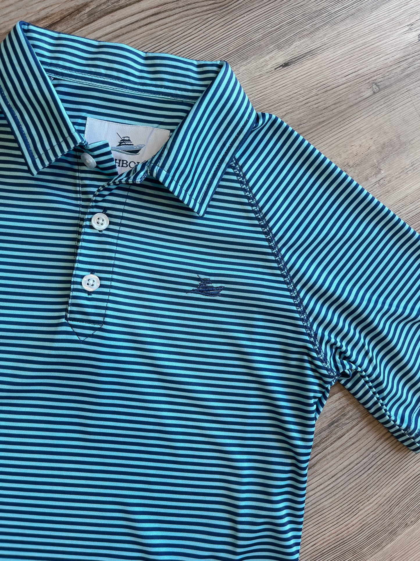 BLUE STRIPED POLO