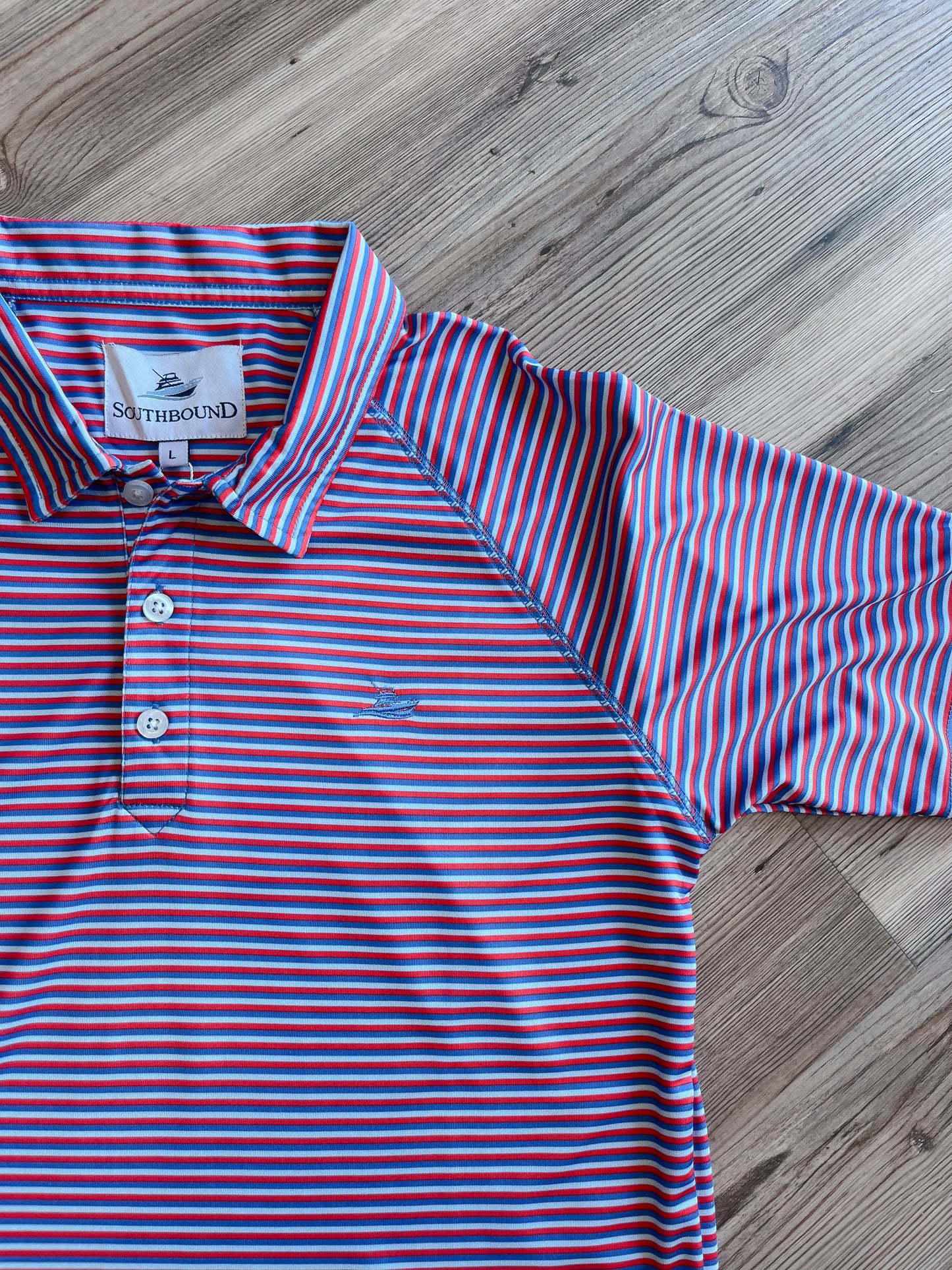 BOYS POLO RED/BLUE