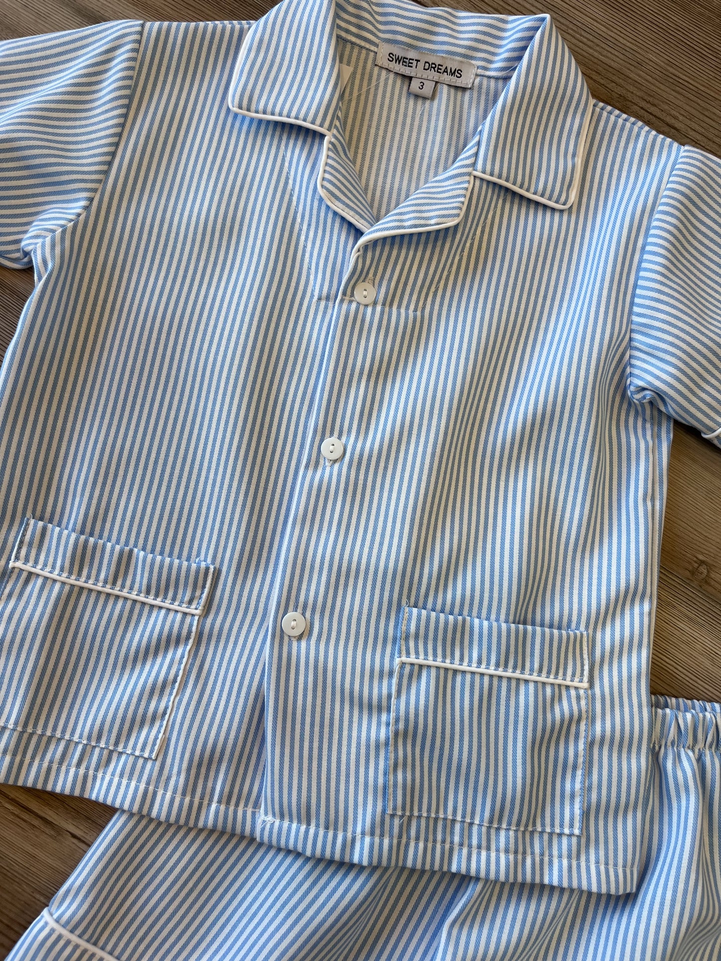BLUE STRIPES PJ SET