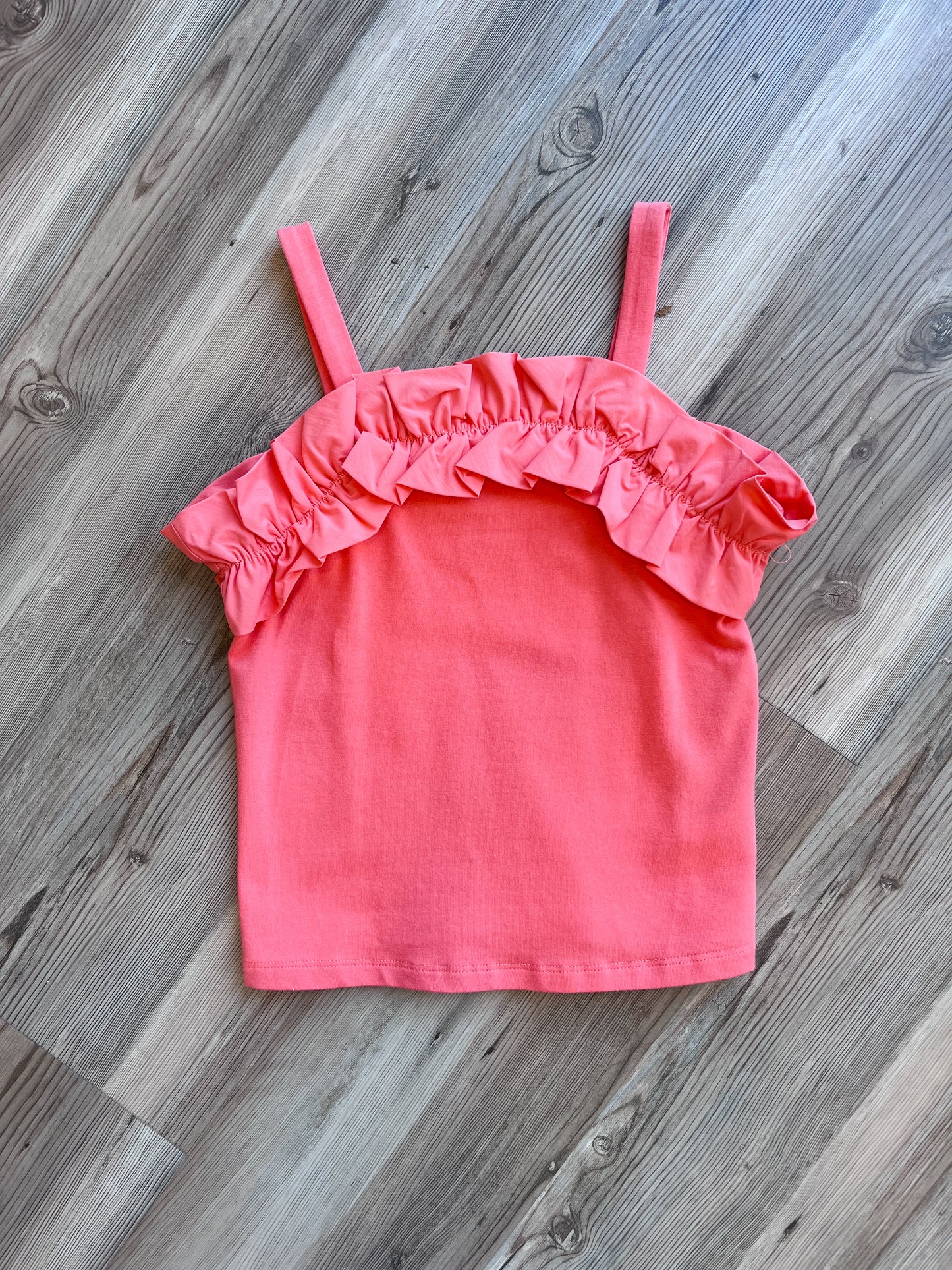 CORAL RUFFLE TANK
