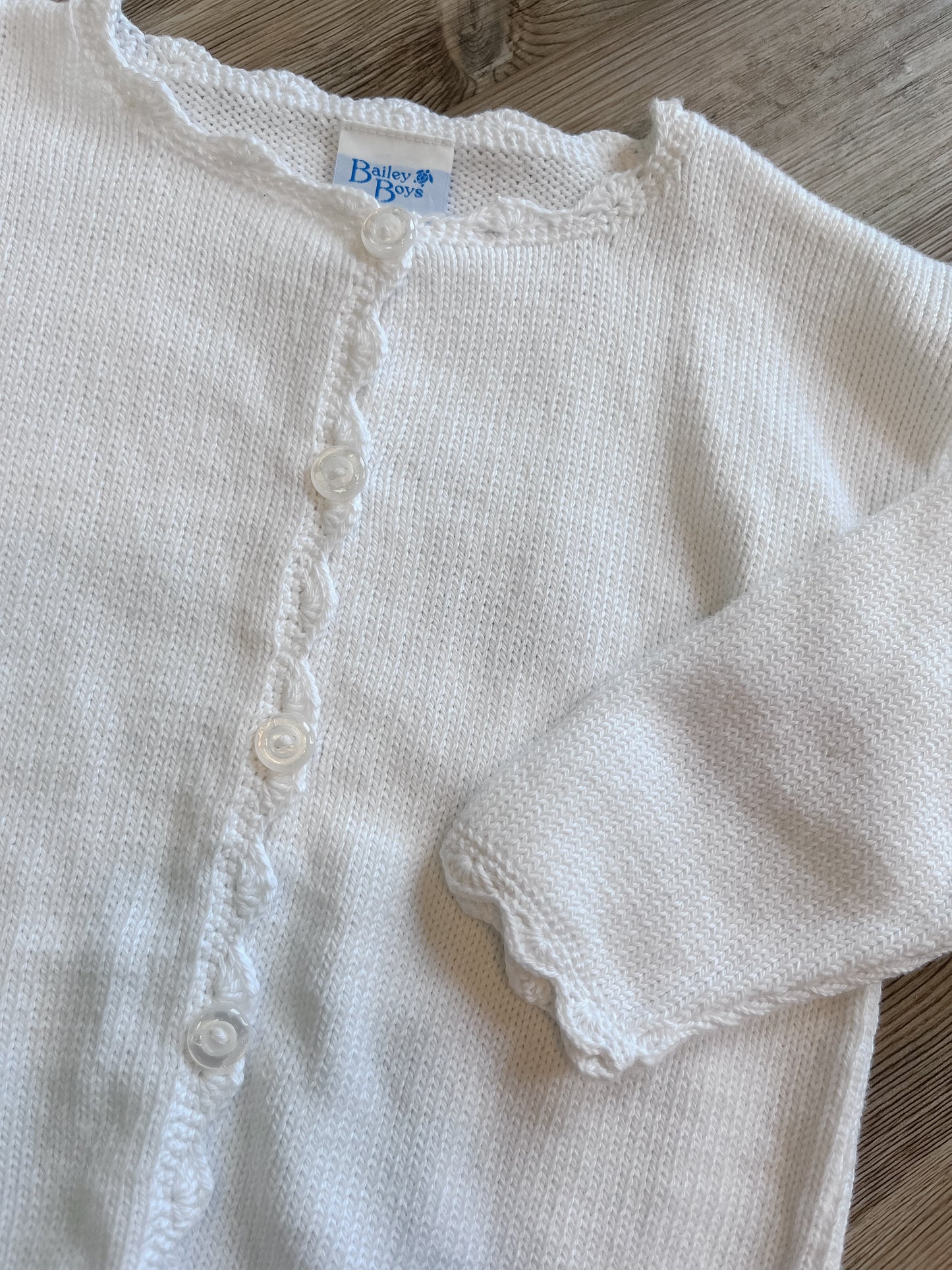 GIRLS CARDIGAN WHITE