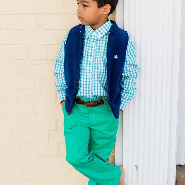 GREEN TWILL PANTS