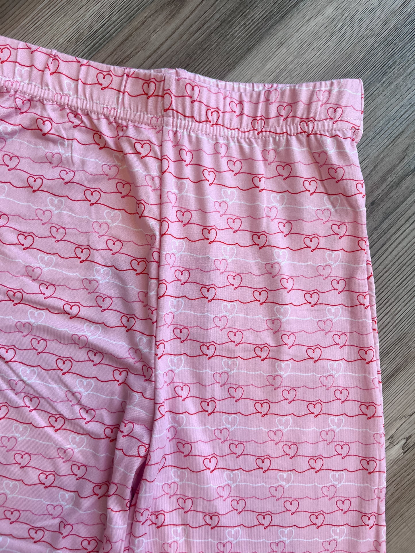 GIRLS HEARTSTRING RUFFLE PANTS