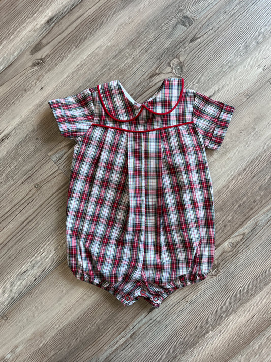 RED CORD PLAID BUBBLE