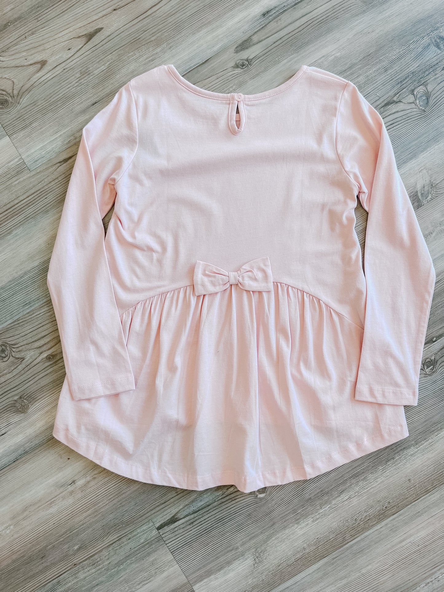 PINK BACK BOW TOP