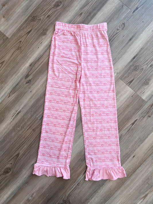 GIRLS HEARTSTRING RUFFLE PANTS