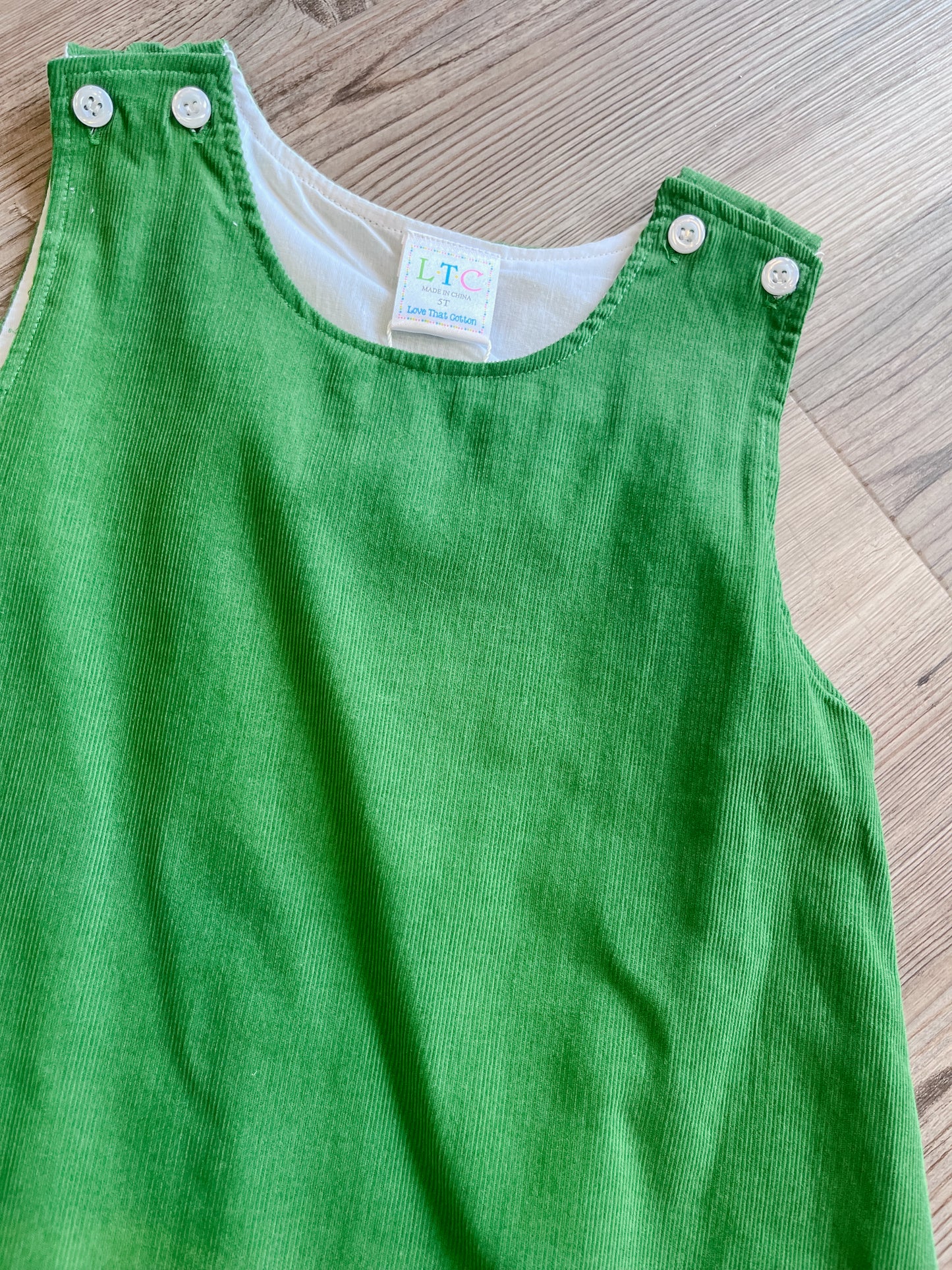 GREEN JUMPER DRESS