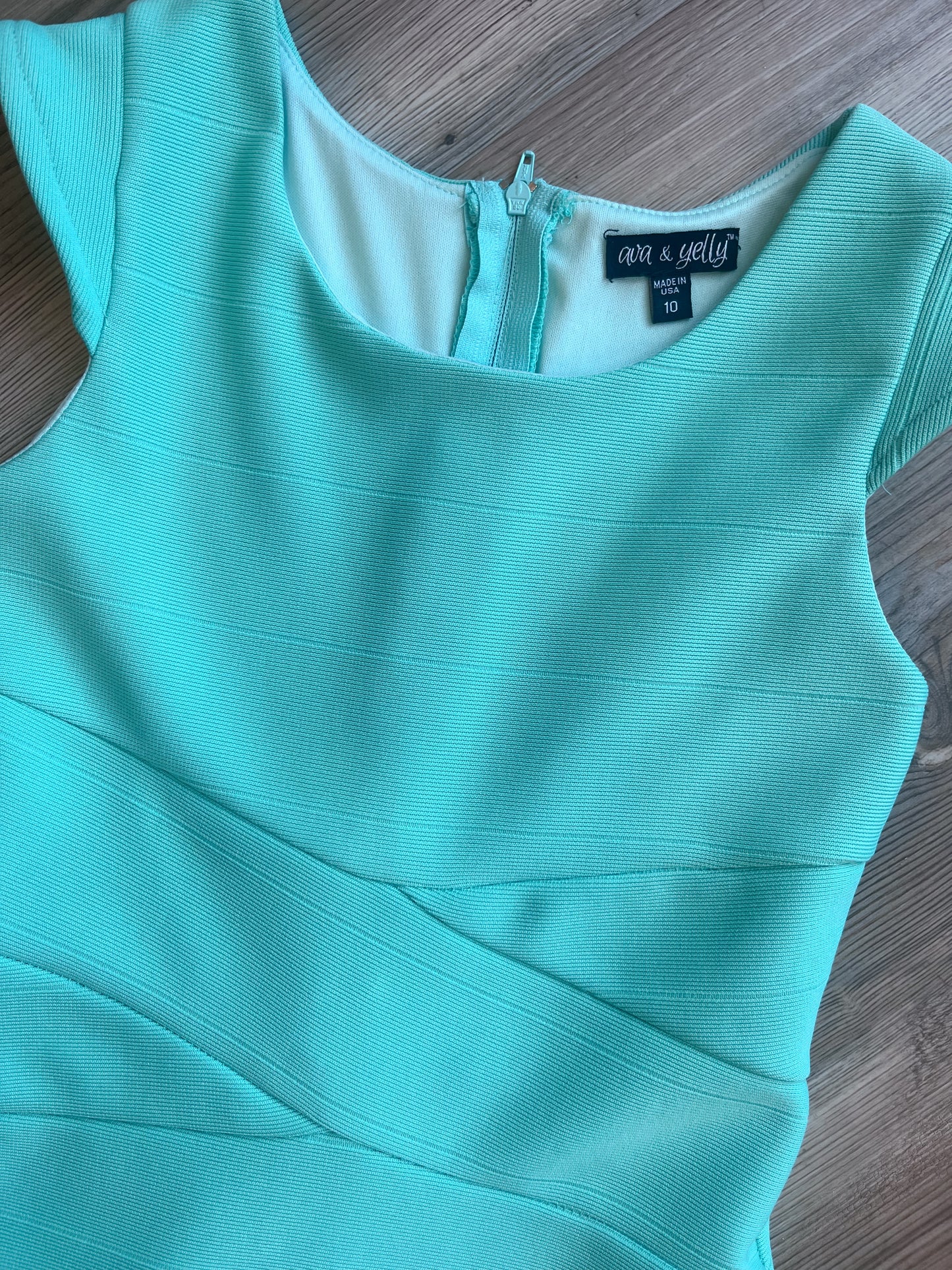 AMY MINT SKATER DRESS