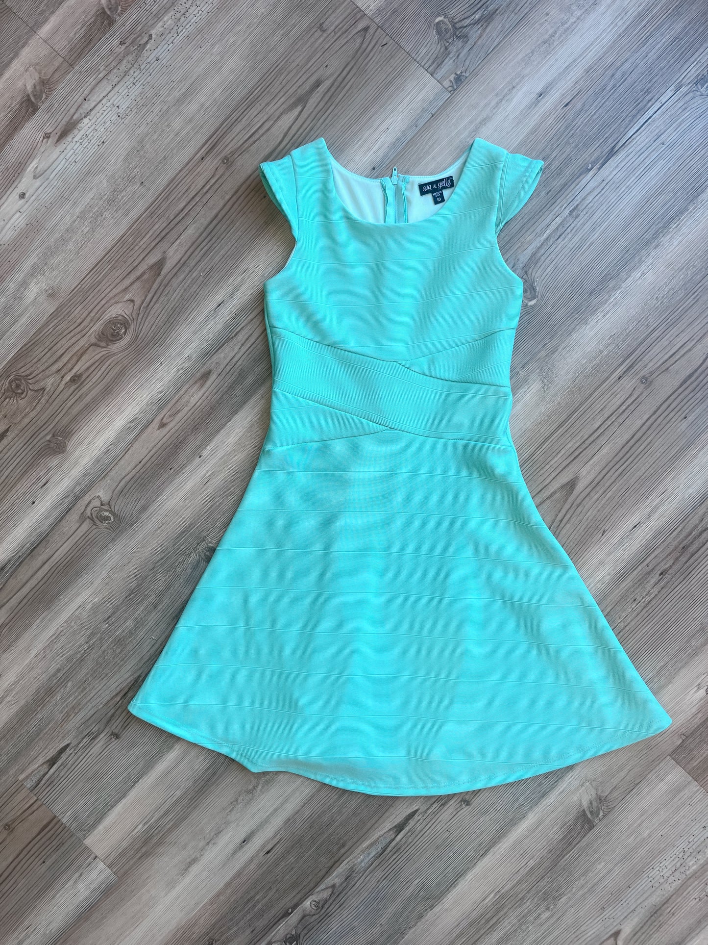 AMY MINT SKATER DRESS