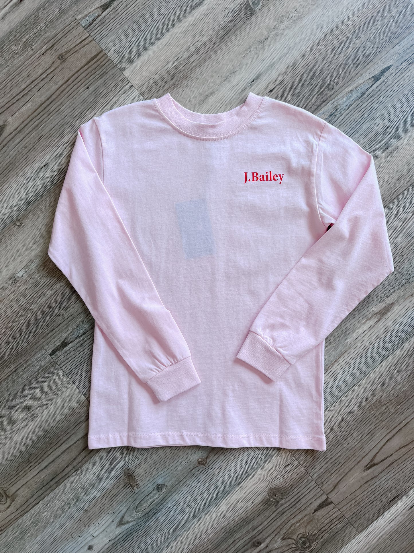 PINK STOCKING LOGO TEE