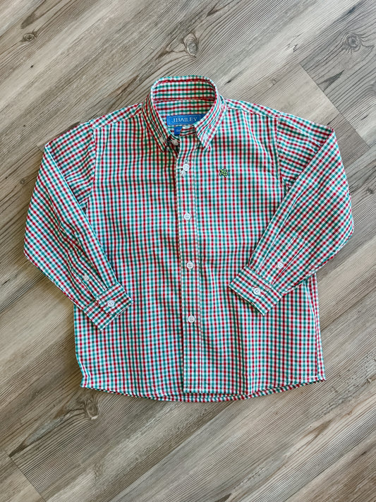 BUTTON DOWN- DOUGLAS PLAID