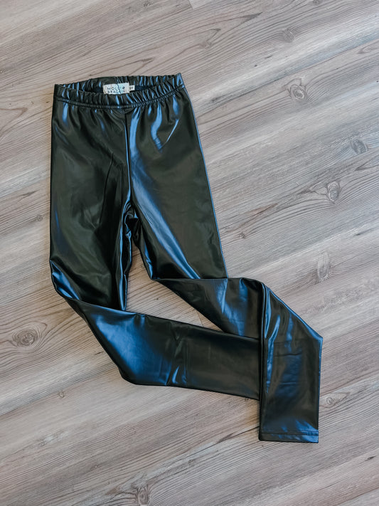 ELLIE BLACK VEGAN LEGGINGS