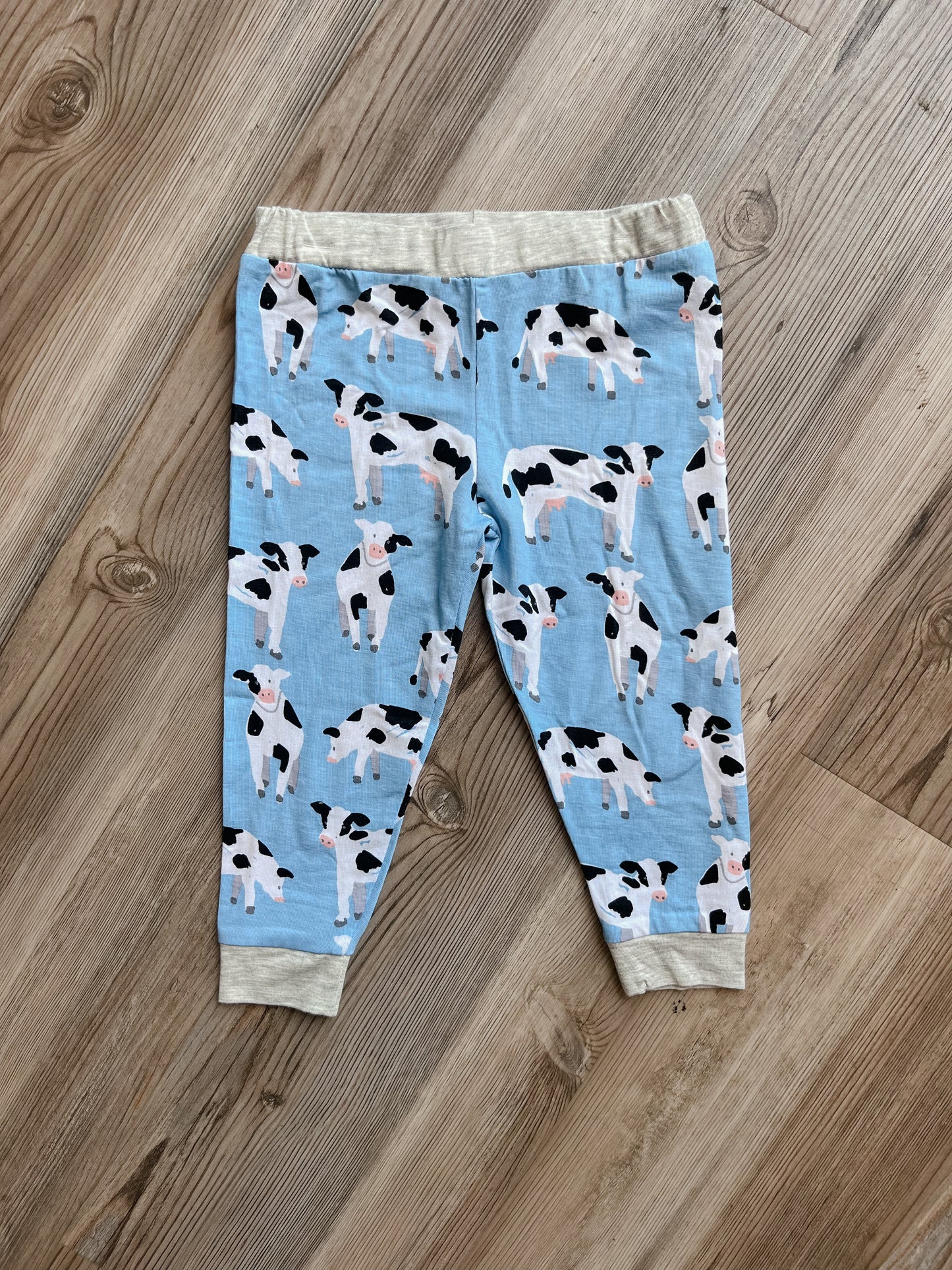 BOYS FARMHOUSE BLUE COW PJS