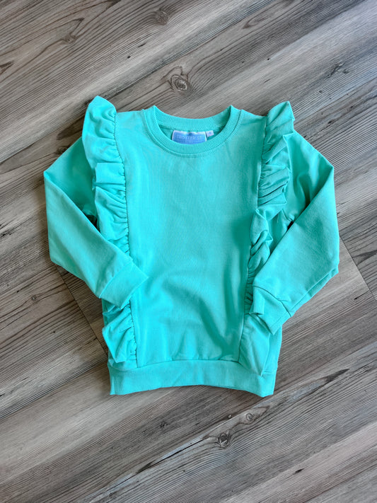 LAURA RUFFLE PULLOVER